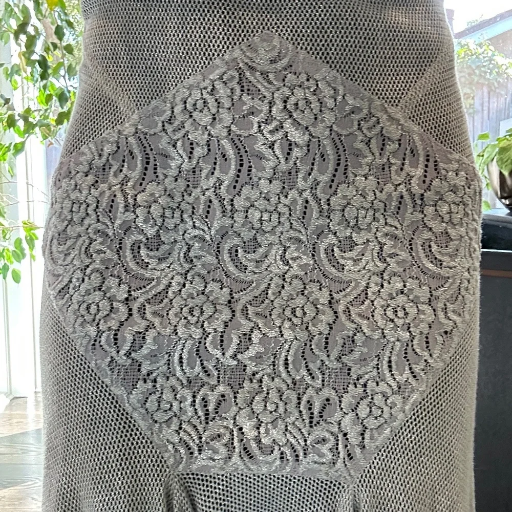 Silver Zac Posen Cocktail Dress, Size 2 - Picture 3 of 7